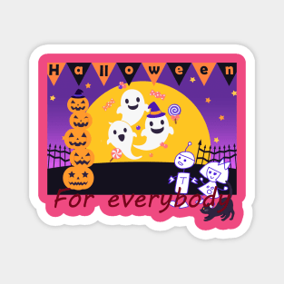 Halloween for everybody by Hidemi Woods Magnet