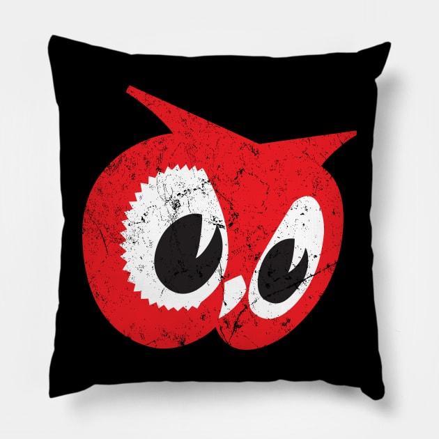 Red Owl Pillow by MindsparkCreative