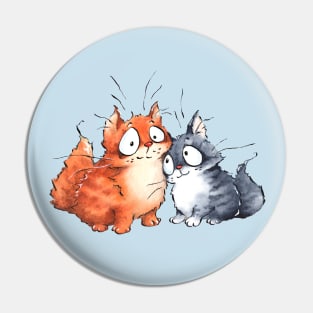 Cats in Love Pin