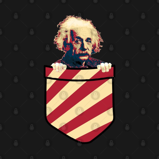 Albert Einstein In My Pocket by Nerd_art