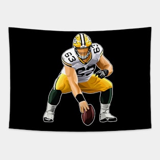 Corey Linsley #63 In Action Tapestry