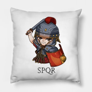 Majestic Legacies: SPQR Design Pillow