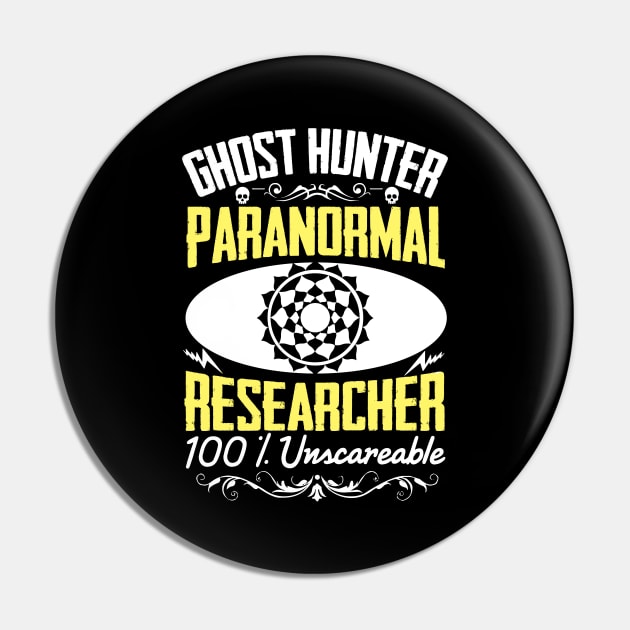 Paranormal researcher Ghost hunting Pin by Caskara