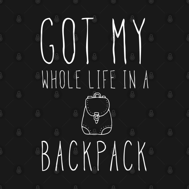 Backpacking backpacker travel vacation saying by ShirtyLife