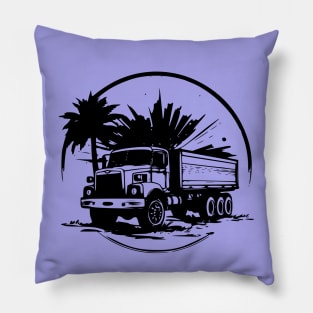 vintage heavy truck Pillow