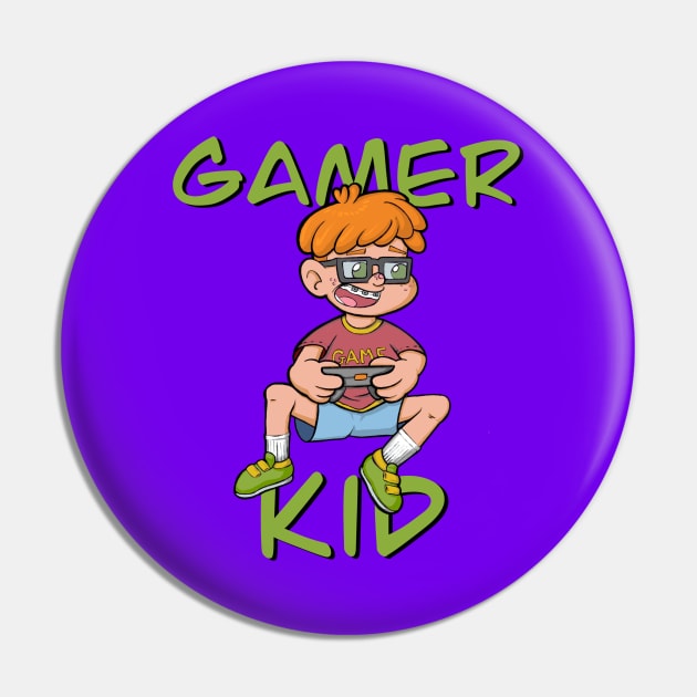 Gamer Kid Pin by Ardy