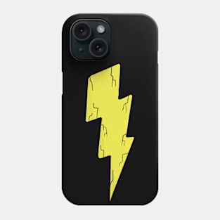 Bright yellow thunder Phone Case