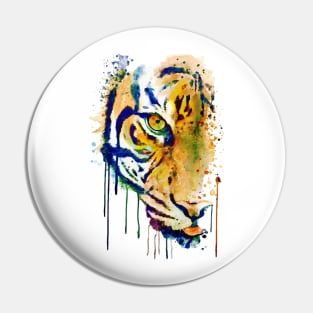 Half Faced Tiger Pin