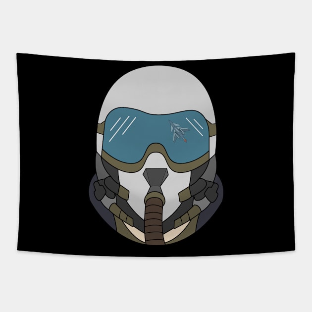 Fighter Jet Military Pilot Tapestry by samshirts