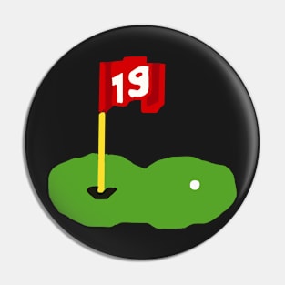 19th Hole Decal Pin