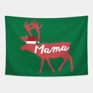 Mama Mother Mom Reindeer Family Group Christmas Eve Matching Tapestry