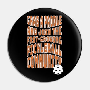 Pickleball community Pin