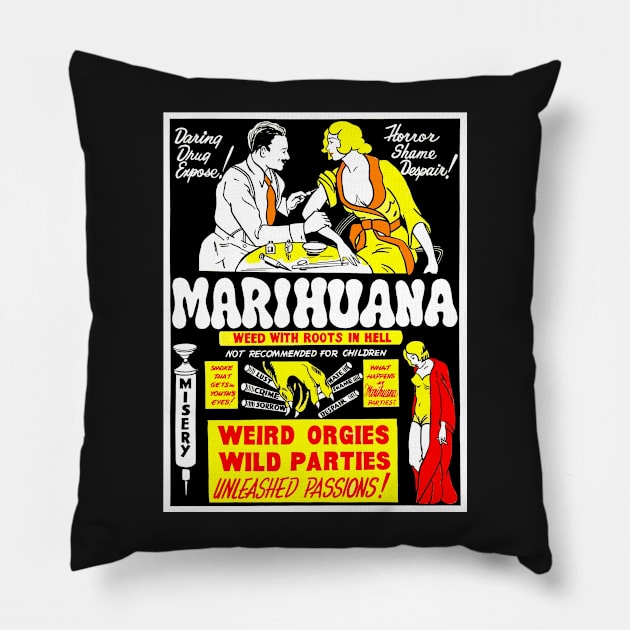 Marihuana Exploitation Pillow by ZippyFraggle1