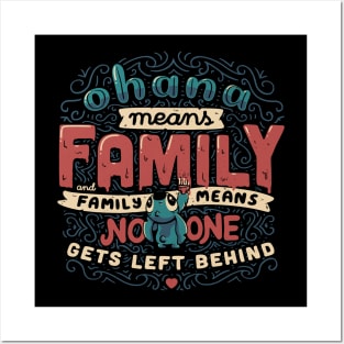 Poster Disney Stitch - Ohana Means Family, en vente sur Close Up