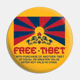 FREE TIBET * WITH PURCHASE OF ANOTHER TIBET Pin