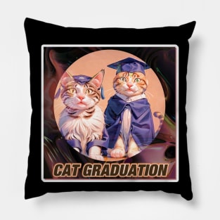 Cat Graduation Pillow