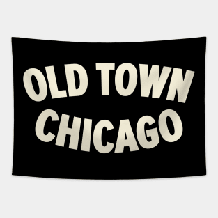 Chicago Old Town Vintage Design - Explore the Windy City's Historic Charm Tapestry