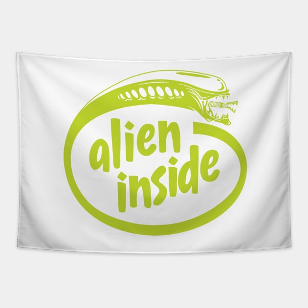 ALIEN Inside Tapestry by Chewbaccadoll