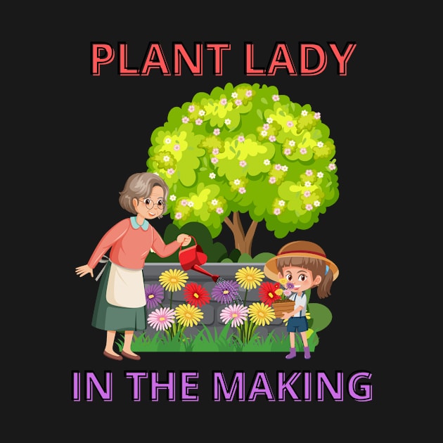 Plant Lady In The Making - Cute Garden Life by Papanee