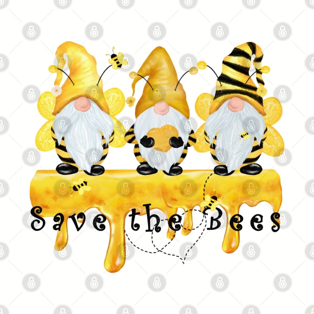 Save The Bees Gnomes by Imp's Dog House