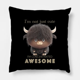 Buffalo Concentrated Awesome Cute Adorable Funny Quote Pillow