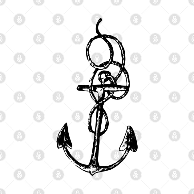 Anchor with rope by FisherCraft