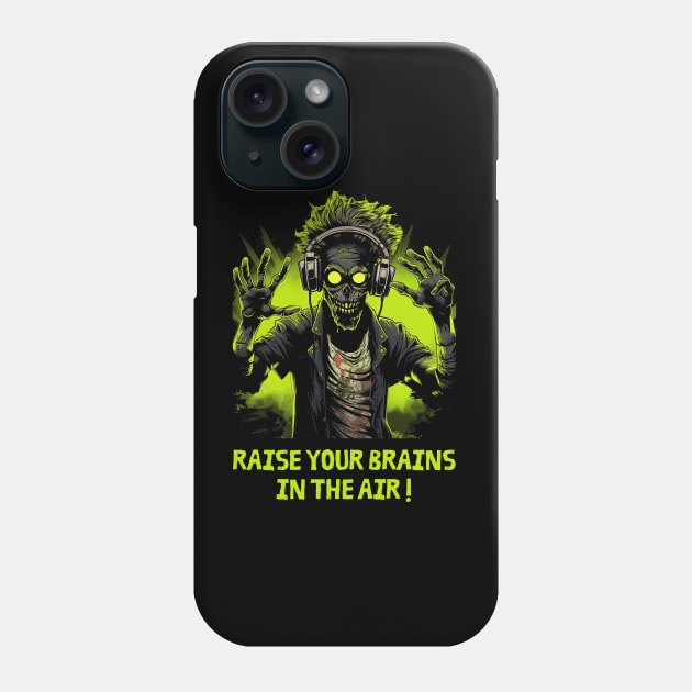 Zombie DJ Phone Case by koalafish