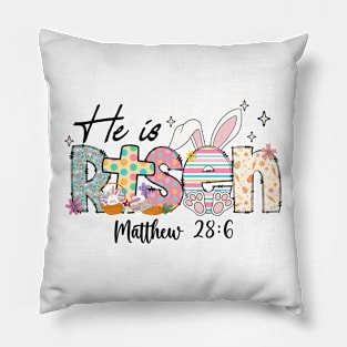 He is Risen Jesus Christian Pillow