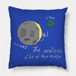 The Anxious Side of the Moon Pillow