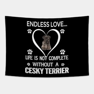 Cesky Terrier Lovers Tapestry