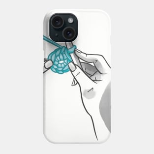 Crocheting hands Phone Case