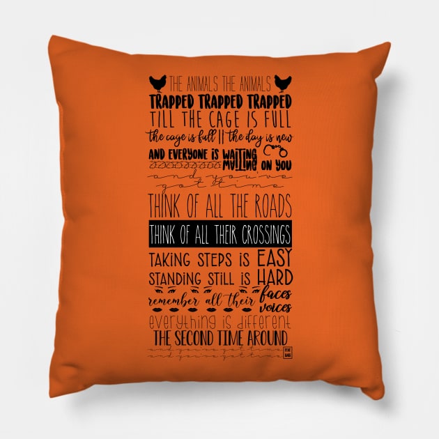 Orange is the new black Pillow by Gabi Veiga