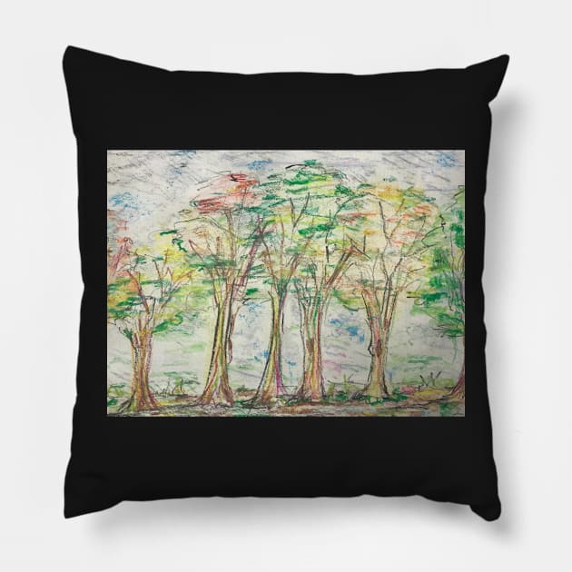 Fall foliage Pillow by Artladyjen