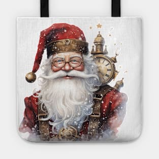 Steampunk Santa with Clocks Tote