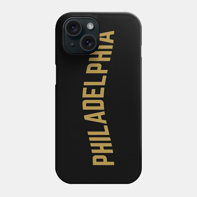 Philadelphia City Typography Phone Case by calebfaires