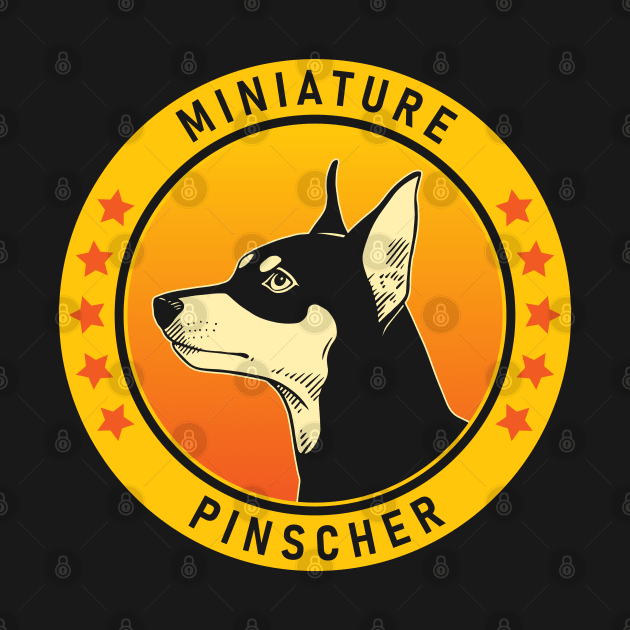 Miniature Pinscher Dog Portrait by millersye