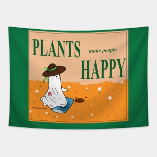 Plants Make People Happy! Tapestry