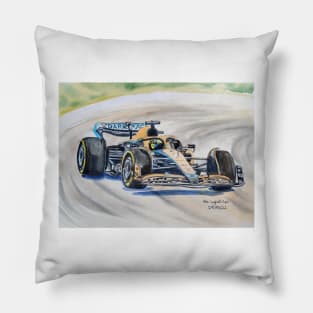 Formula 1 race car illustration Pillow