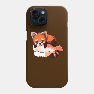 Red Panda Salmon Sushi Phone Case