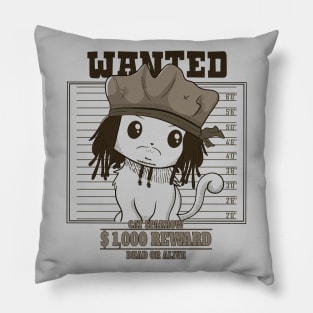 Wanted Cat Pillow