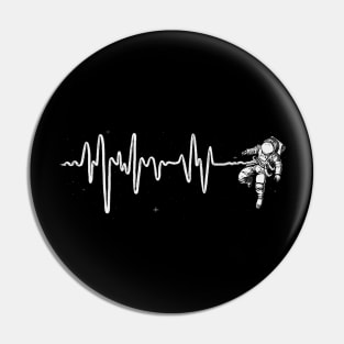 Space Heartbeat Pin