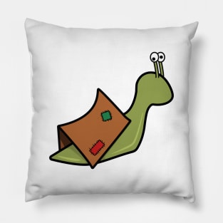 Terrance the Homeless Snail Pillow