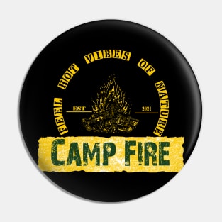 feel hot vibes of nature with camp fire outdoor - camping, hiking, trekking, outdoor recreation Pin