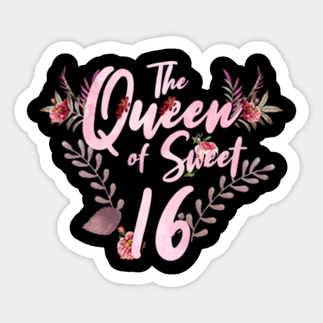Sweet Sixteen Birthday Party Gift I Custom Sweet 16 Sweet 16 Sticker Teepublic