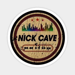 Graphic Nick Name Retro Distressed Cassette Tape Vintage Magnet