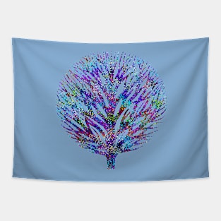 Glam Rainbow Metallic Winter Tree Tapestry