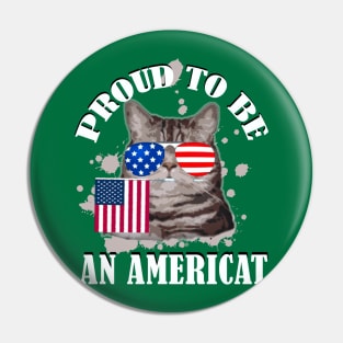 Proud To Be An Americat / 4th Of July Pin