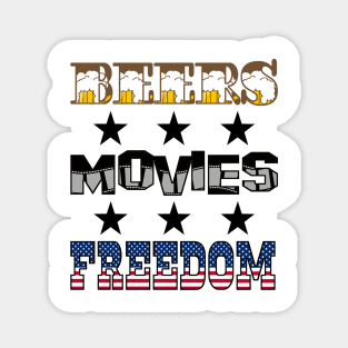 Beers Movies Freedom Magnet