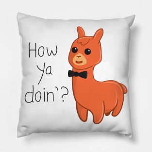 Cute Alpaca T-shirt Pillow