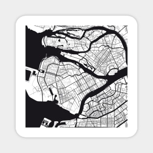 Leningrad Map City Map Poster Black and White, USA Gift Printable, Modern Map Decor for Office Home Living Room, Map Art, Map Gifts Magnet